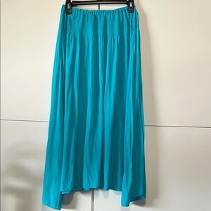 Calypso St. Barth Vibrant Teal Maxi Skirt “Amina”